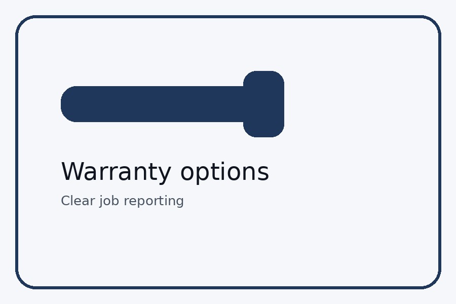 Workmanship warranty options